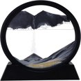 thumbnail image 1 of POINTERTECK 7in Moving Sand Art Picture in Motion  Round Tempered Glass 3D Deep Sea Sandscapes with Display Flowing Sand Frame for Relaxing Desktop Home Office Work Décor for Kids Adults, 1 of 7