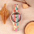 thumbnail image 3 of Reloj Dentily Natural, colorido, bambú, triangular, madera, 3 of 7