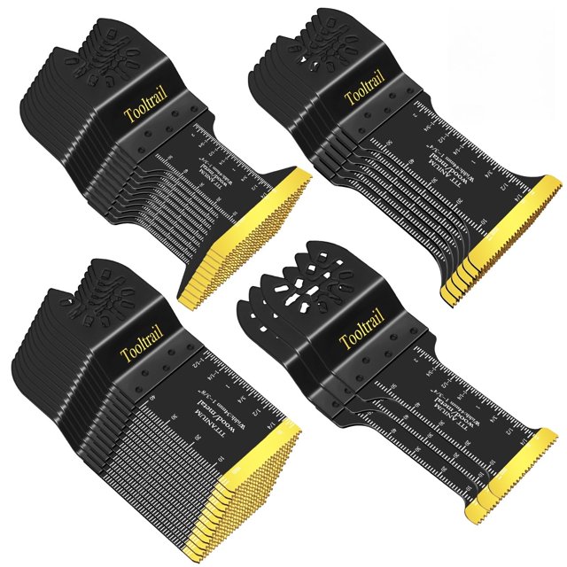 Juego de cuchillas oscilantes para herramientas Tooltrail Titanium, 30 unidades