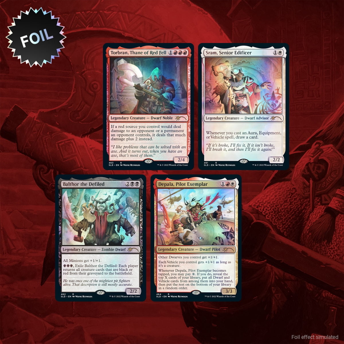 MTG Magic The Gathering Secret Lair: Normal Guys Foil Cards