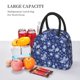 thumbnail image 5 of Easygdp Beautiful Snowflake Butterfly Bolsa de Almuerzo Insulada Grande, Forro de Aluminio, Diseño Espacioso, a Prueba de Fugas, Ideal para Trabajo, Picnics, Viajes y Actividades al Aire Libre, 5 of 6