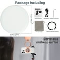 thumbnail image 5 of Magnetic Selfie Light for MagSafe iPhone, LED Phone Light for Vlog Makeup Video Conference, Ring Light with Stand Function & 3 Light Modes, Gold, 5 of 8