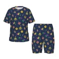 thumbnail image 1 of Balery Mardi Gras Carnival Conjunto de Pijama Infantil de Manga Corta con Estampado – Ropa de Dormir de Algodón Suave-XX-Large, 1 of 6