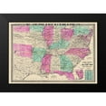 thumbnail image 2 of Phelps 24x18 Black Modern Framed Museum Art Print Titled - Military Border and Southern States - Phelps 1865, 2 of 5