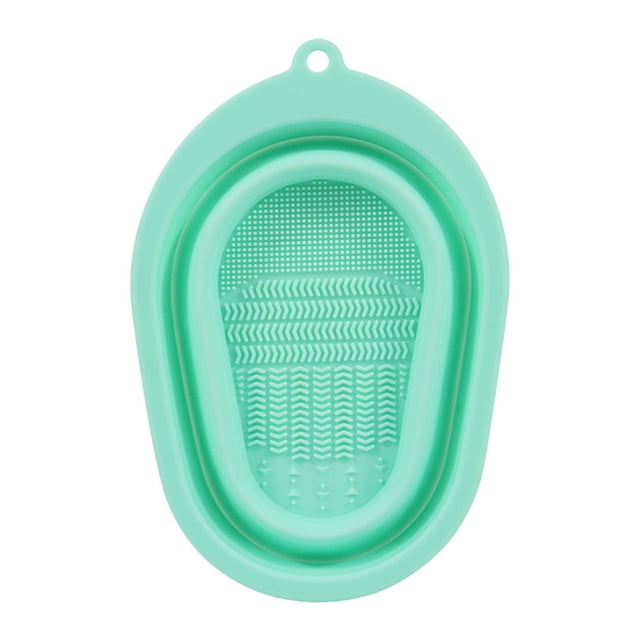Fiudx Limpiador de Brochas de Maquillaje, Estropajo Multiusos, Recipiente de Limpieza Suave, Cuidado Eficiente de Las Herramientas de Maquillaje, Uso Doméstico y de Viaje, Diseño Ecológico.