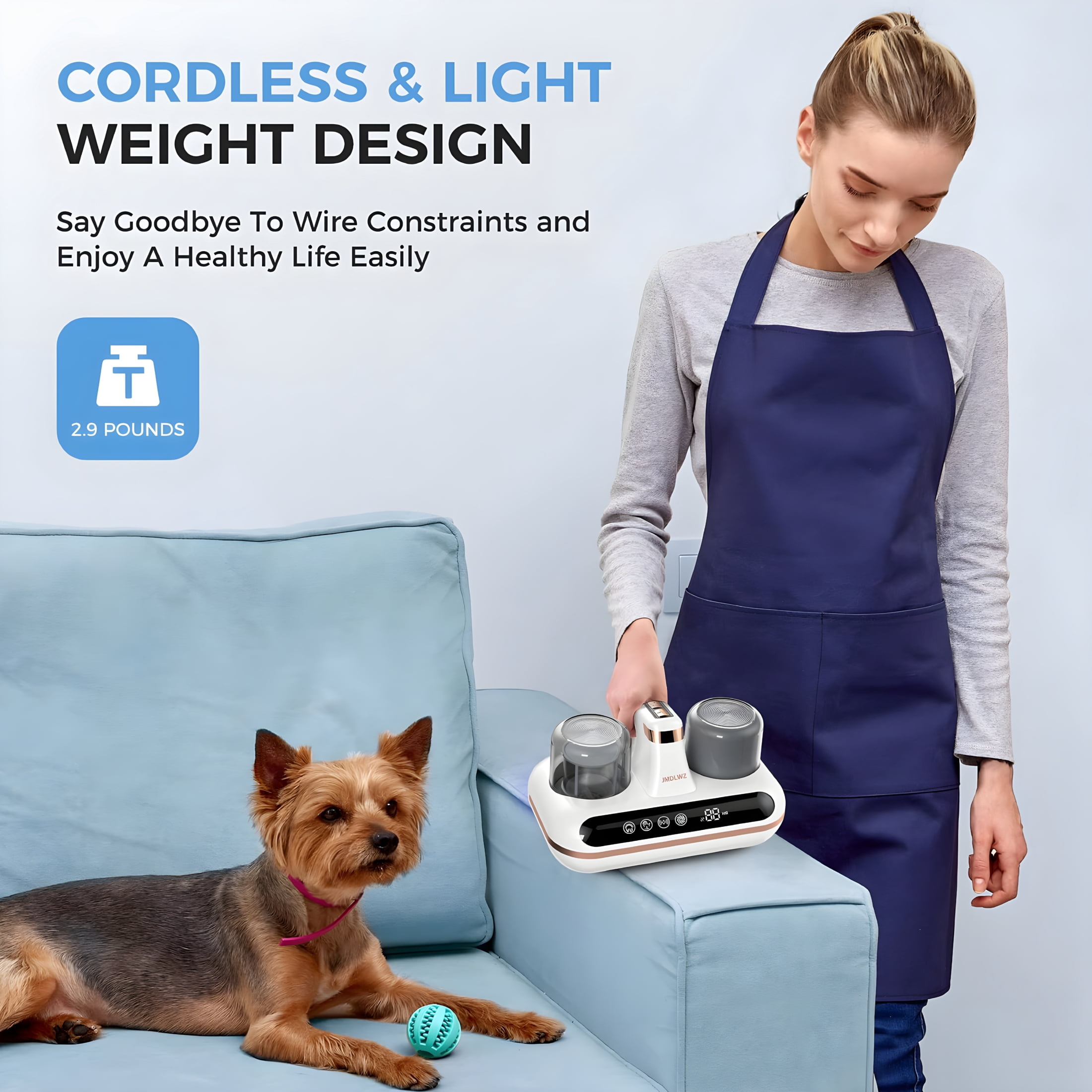 CURYMAY 2026 New Mattress Vacuum Cleaner - 5-In-1 Cordless Bed Vacuum Cleaner,Powered By Uv-C Light & Ultrasonic Technology,16Kpa Strong Suction,Low Noise,Suitable for Dust,Pet Hair,Etc.