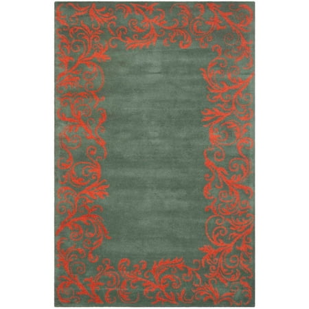 - Safavieh Bella Chloe Floral Bordered Wool Area Rug