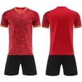 thumbnail image 3 of Iyufng 2 Pieces Sports Outfit, Summer Printed Soccer Jersey and Shorts Set,Boys and Girls, 3 of 5