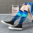 thumbnail image 5 of Pofeuu Ice Blue Fire Wolf Print Stockings, Adult Running Hiking Socks for Youth and Adult, 5 of 6