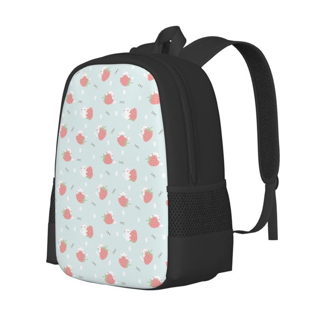 Disketp Strawberry Mochila Minimalista de Gran Capacidad, Mochila de Viaje para Escuela, Trabajo o Uso Diario