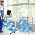 thumbnail image 4 of Soporte para botellas de agua LIANTRAL, 5 galones, 3 niveles, plateado, 4 of 7