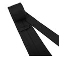thumbnail image 4 of Jinsinto Men's Ties Solid Pure Color Plain Formal Black Ties For Men, 4 of 5