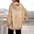 thumbnail image 4 of Chandail à Capuche pour Femmes, Manches Longues, Motif Sportswear, Mode 2025, Décontracté, 4 of 6