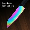 thumbnail image 6 of Marco Almond KYA36 6-Pieces Rainbow Knife Set with Blade Guards Dishwasher Safe Kitchen Cutlery Set, 6 of 7