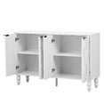 thumbnail image 5 of 47.2'' TV Stand with Delicate Leaf Pattern and Comfort Grip Handles / For Living Room, Enhances User Experience, 5 of 6