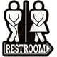 thumbnail image 1 of Letrero de hojalata vintage para baño, divertido letrero de hojalata para baño, decoración de pared con gancho resistente para baño, inodoro, baño, bar y club., 1 of 9