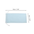 thumbnail image 4 of Unique Bargains Soft Drawstring Eyeglass Pouch for Daily Use 7.09"x3.54"(L*W) Blue, 4 of 5