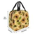 thumbnail image 4 of Kdxio Sunflowers Print Insulated Lunch Bag,Reusable Tote Lunch Box for Women Men,Leakproof Cooler Lunch Bags for Work Office Travel Picnic, 4 of 6