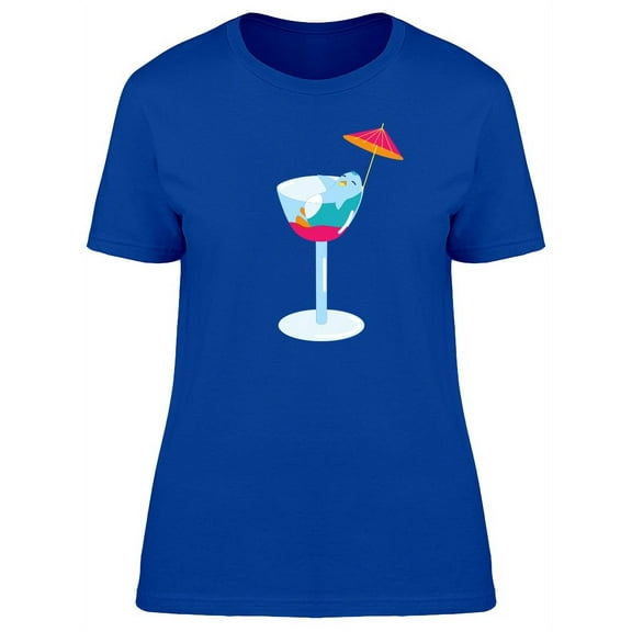 Penguin Sleeping In A Glass T-Shirt Women -Image by Shutterstock, Female Medium
