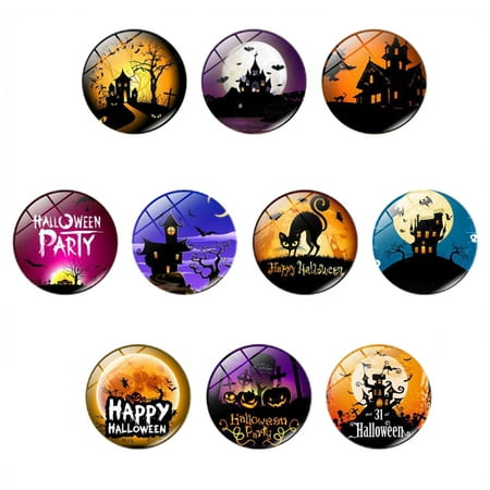 

10pcs Crystal Glass Stickers Time Magnet Fridge Magnet Decor Fridge Magnet
