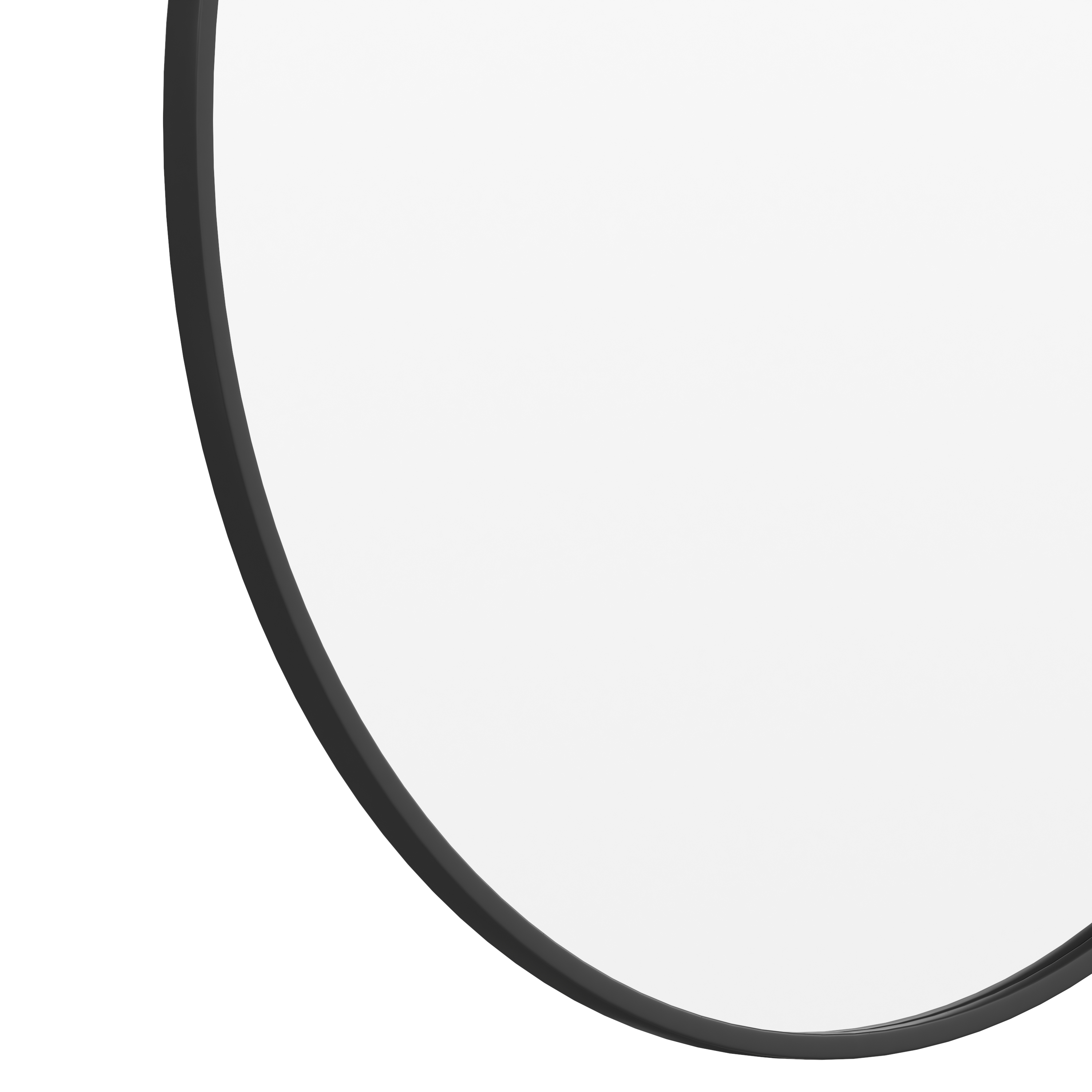 Flash Furniture Julianne 36" Round Black Metal Framed Wall Mirror - Large Accent Mirror for Bathroom, Vanity, Entryway, Dining Room, & Living Room