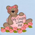 thumbnail image 2 of CafePress - My Cousin Loves Me CUTE Bear Infant Bodysuit - Baby Light Bodysuit, Size Newborn - 24 Months, 2 of 4
