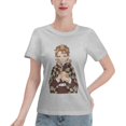 thumbnail image 1 of T-Shirt Basique à Manches Courtes pour Femmes Demon Slayer Blade Tanjiro, 1 of 6
