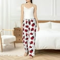 thumbnail image 4 of Pajama Pants Women - Cute Fashion ladybug Wide Leg Lounge Pants Women PJ Pants Casual Comfy Sleepwear with Pocket, 4 of 7