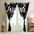thumbnail image 4 of Gamer Curtains & Drapes Gaming 30%-50% Blackout Curtains Video Gamer Room Decor,Gamepad Controller Gamer Window Curtains White Black Tie Dye Window Treatments, 4 of 6