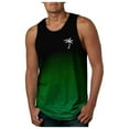 thumbnail image 1 of Men's Athletic Tops Workout Sleeveless Gradient Shirts Fitness Training Beach Outdoor Exercise Performance Activewear, 1 of 3