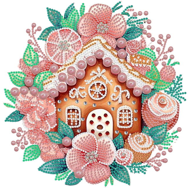 5D DIY Taladro Parcial Con Forma Especial Navidad Galleta Hombre 30x30cm