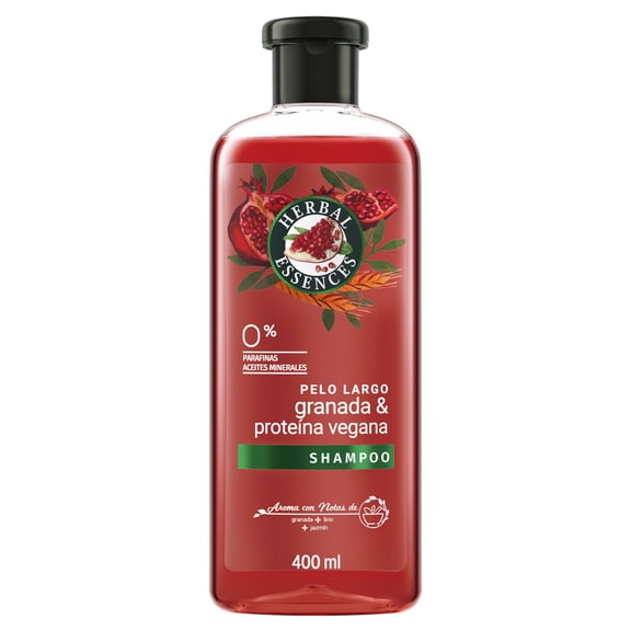 Shampoo Herbal Essences Pelo Largo Granada & Proteína Vegana 400 ml