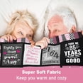 thumbnail image 4 of LHSHID 85th Birthday Gifts for Women Blanket 85th Birthday Party Decorations Best Gifts for 85 Year Old Woman Happy 85th Birthday Ideas for Mom Grandparents Throw Blanket 30"x40", 4 of 6