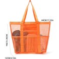 thumbnail image 3 of Beach Bag - Large Tote Bag ,Women's Tote Bag with Removable Pouch,Mesh Storage Tote Bag, Beach Bag, 8 Pockets Shopping Bag, 3 of 7