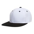 thumbnail image 1 of Gorra de béisbol TOP HEADWEAR Snapback plana de algodón Blanco Negro, 1 of 2