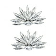 thumbnail image 4 of MLINS Durable Crystal Jewelry for Decor Use Silver Color Adds Charm to Any Occasion 2 Pieces, 4 of 8