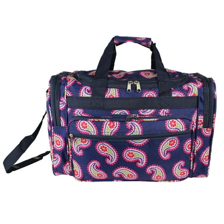 World Traveler 16-inch Carry-On Duffel Bag - Floral Paisley