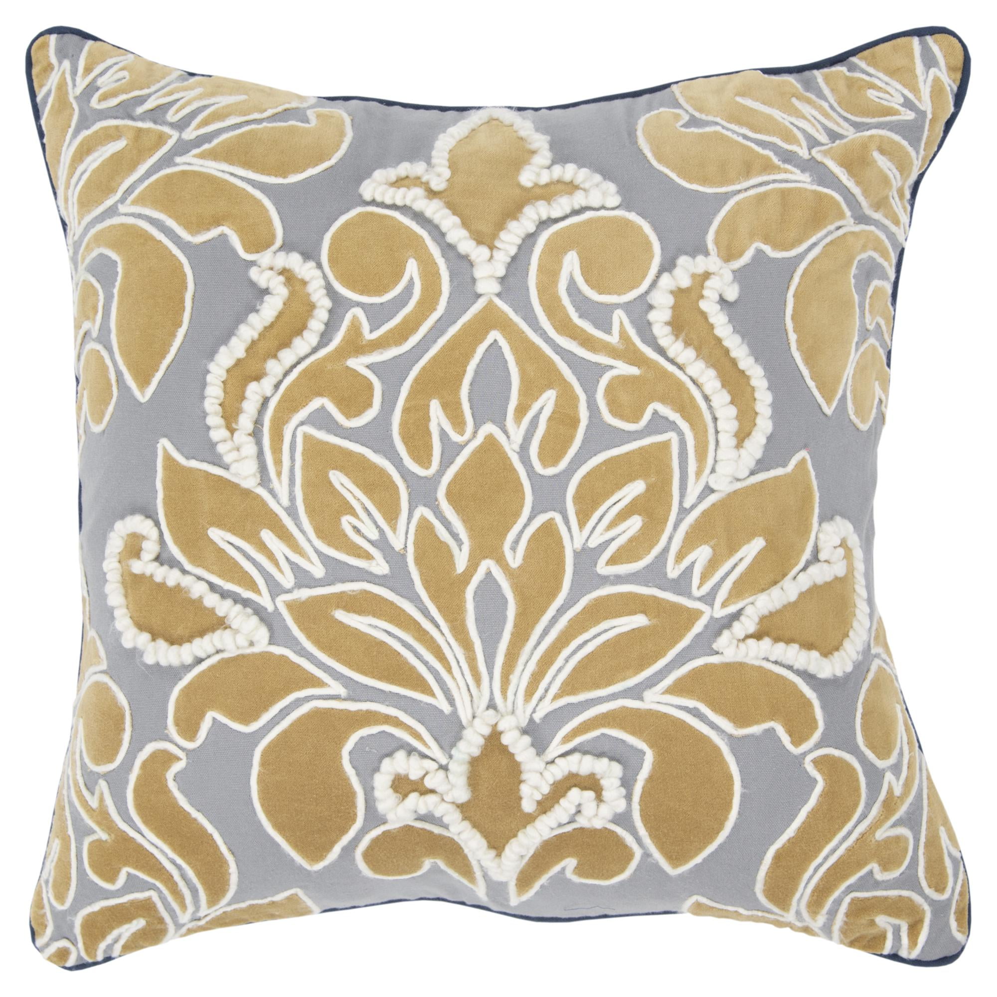 gold throw pillows