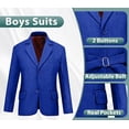 thumbnail image 3 of Lycody Boys Suits 3 Piece Slim Fit Suit Set Dresswear Ring Bearer Outfit for Boy, 3 of 6