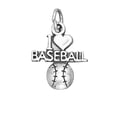 thumbnail image 1 of Sterling Silver 24" Unisex 1.5mm Box Chain "I LOVE BASEBALL" Baseball Pendant Necklace, 1 of 2