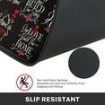thumbnail image 5 of Black Kitchen Rugs and Mats Non Skid Washable Set of 2, Red Love Heart Kitchen Mats for Floor, My Sweet Home Kitchen Runner Rug, Modern Phrase Doodle Kitchen Decor, 5 of 6