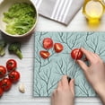 thumbnail image 3 of Winter Cutting Board, Winter Tree Without Leaves Nature Theme Delicate Branches Pattern Japanese Style, Decorative Tempered Glass Cutting and Serving Board, Large Size, White Black, by Ambesonne, 3 of 5