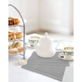 thumbnail image 4 of Grey Geometric Kitchen Dish Towels for Drying Dishes Set of 3, Modern Pure Color Abstract Striped Waffle Weave Microfiber Hand Tea Bathroom Towels Quick Dry & Absorbent Towel 12x12, 4 of 7