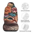 thumbnail image 5 of Yiaed Flower Crown Cat Print Car Seat Covers,Universal Auto Seats Protector Fits for Car,SUV Sedan,Truck,Automotive Seat Covers & Accessories(Two packs), 5 of 7