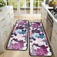 thumbnail image 4 of Kitchen Rugs Sets Of 2,Pioneer Flower Floral Print Pattern Anti Fatigue Kitchen Mat Rugs Non Slip Washable,Decorative Kitchen Floor Mats for Kitchen,Sink,Laundry,17"x47"+17"x47", 4 of 5