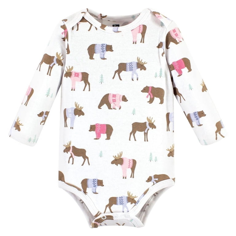 Hudson Baby Long-Sleeve Bodysuits, 3-Pack photo 4
