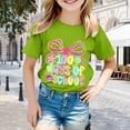 thumbnail image 2 of Rhuody Tops For Girls Short Sleeve T Shirt Round Neck Cartoon Prints Tee Tops Simple Summer Wear 4-5 Years Green, 2 of 4