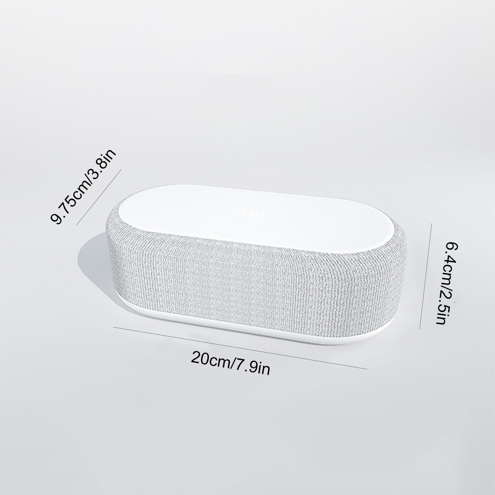 Wireless Fast Charge Alarm Clock, Digital Alarm Clock 4-in-1 Clock and Temperature Display, Alarm Setting, Three Gear Dimmable Night Light