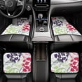 thumbnail image 6 of ZNDUO Waterproof Non-slip Car Floor Mats, Abstract Graffiti Spotted Flower Art Pattern All-Weather Car Mats Universal Floor Liner Car Accessories, 4 Piece, 6 of 6