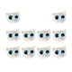 thumbnail image 3 of 10 cuentas espaciadoras con forma de cabeza de gato, hechas a mano, para manualidades, cuentas sueltas, diseño de gatito. Ojos azules claros, 3 of 7